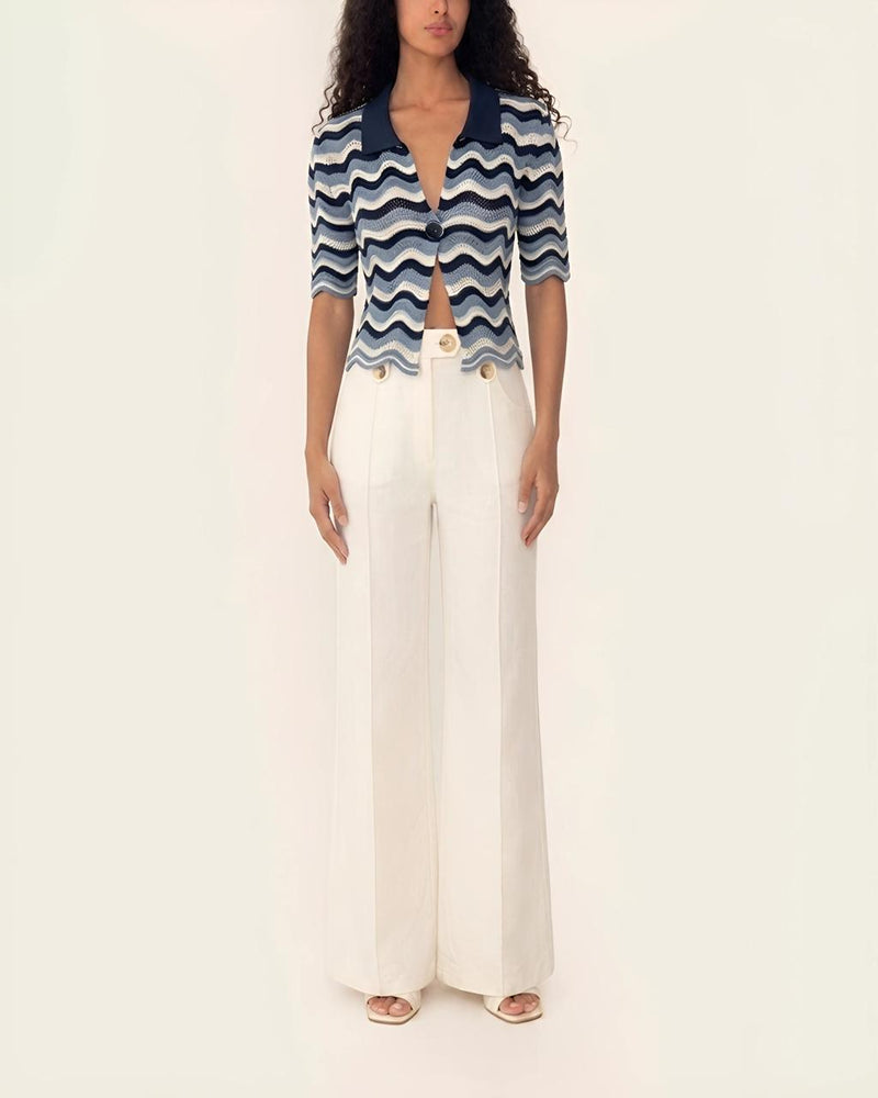 MARTINA TOP BLUE STRIPES