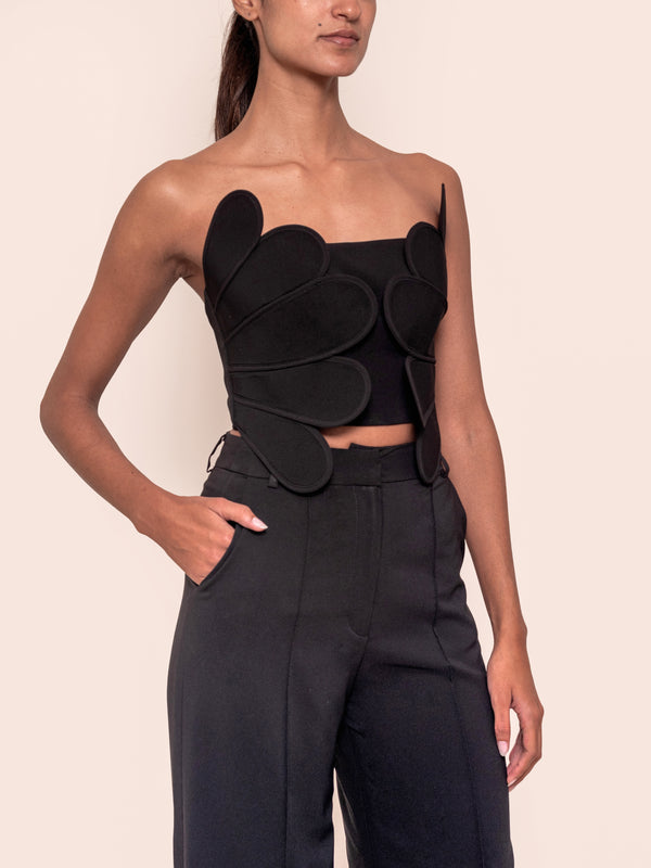 ZAIRE TOP BLACK