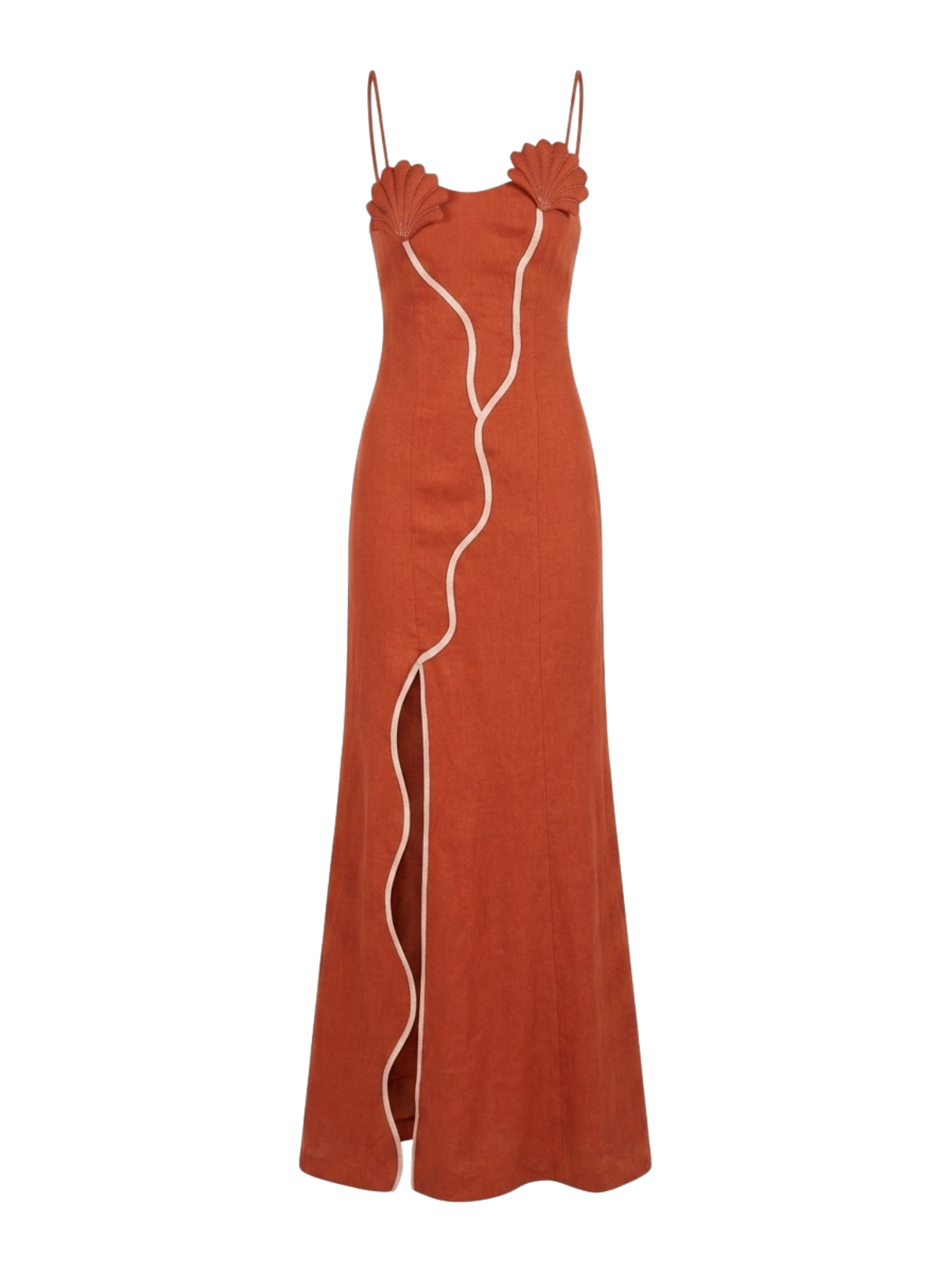 AZULU Antonia Dress in Burnt Orange