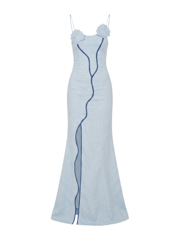 ANTONIA DRESS WAVE BLUE