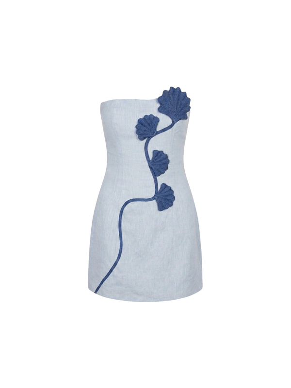 DANTE DRESS WAVE BLUE