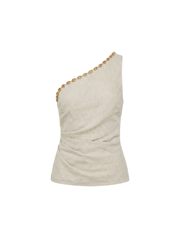 EDA TOP BEIGE MELANGE
