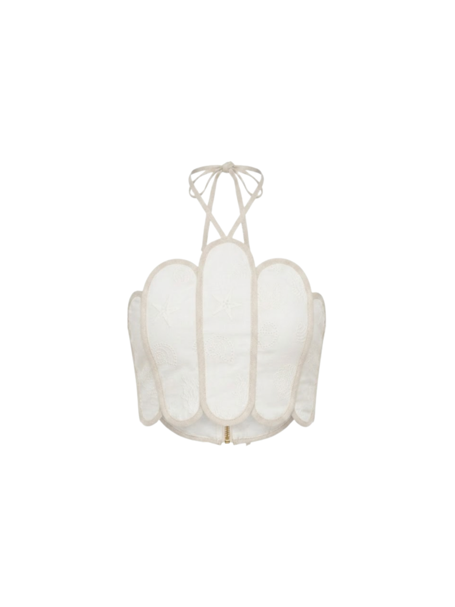 LENNY TOP IVORY SEASHELLS