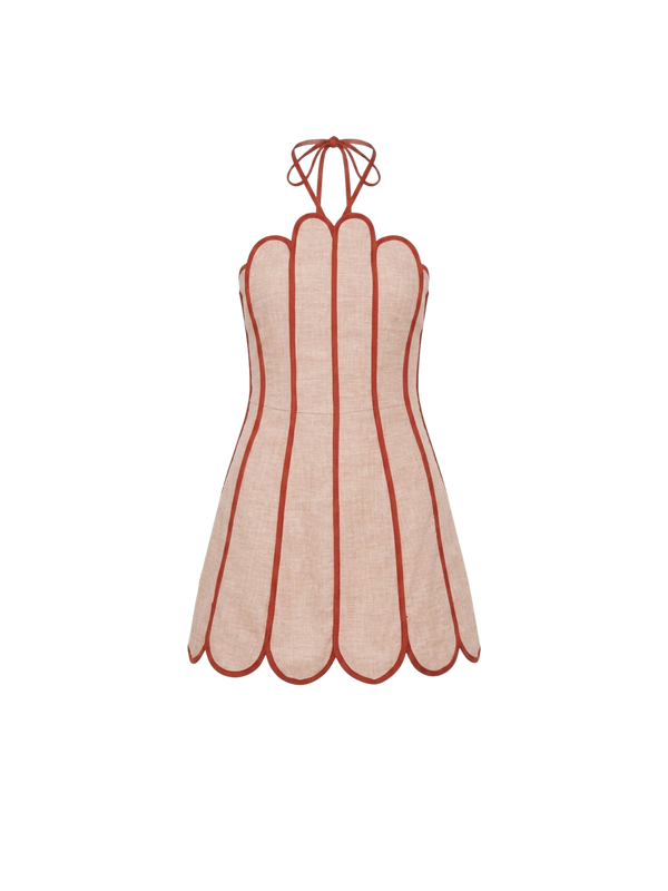 LENNY DRESS APRICOT ORANGE