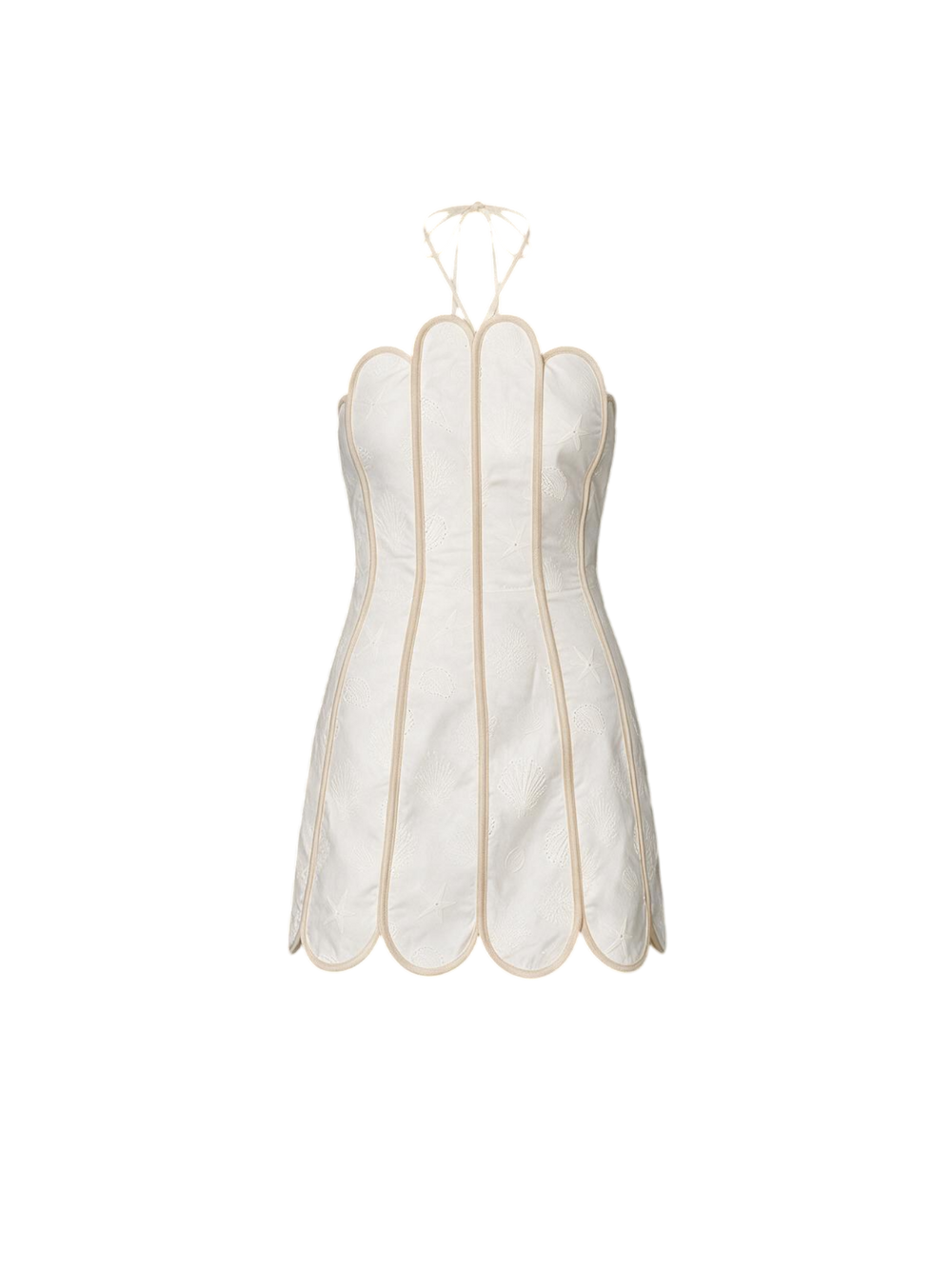 LENNY DRESS IVORY SEASHELLS