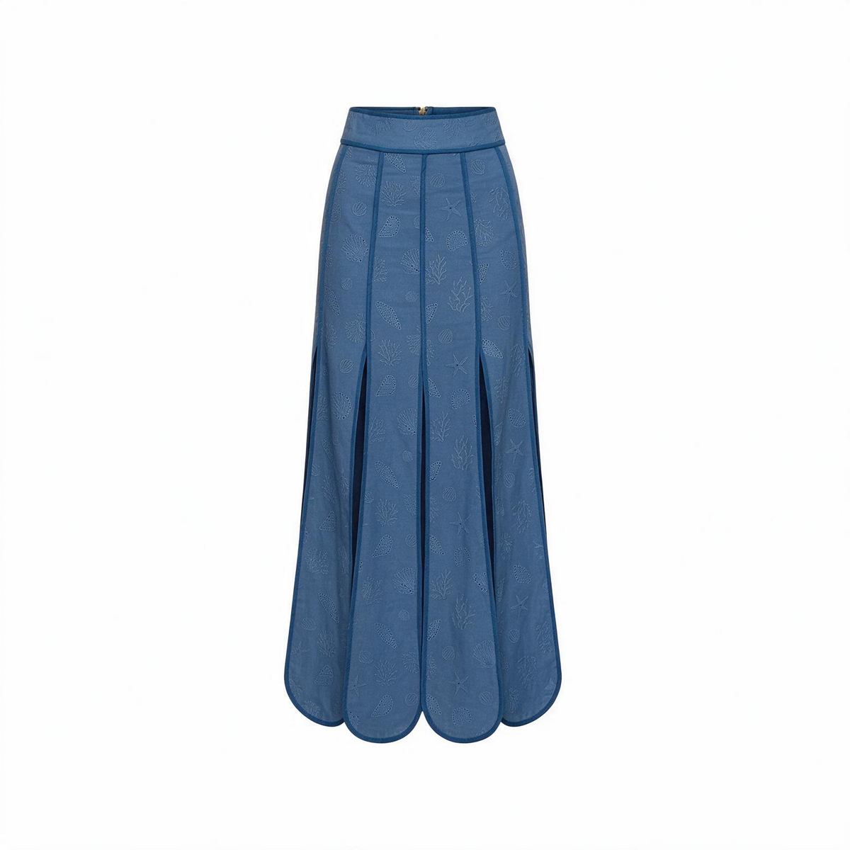 CETINA SKIRT DEEP SEA BLUE SEASHELLS