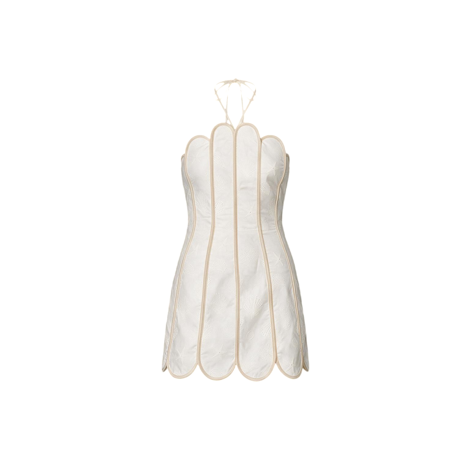 LENNY DRESS IVORY SEASHELLS