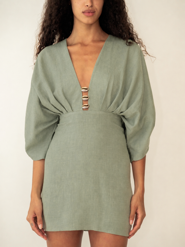ABELLA DRESS SEAFOAM GREEN