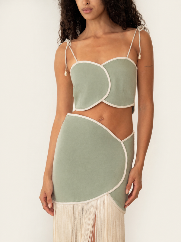 AVEIRO TOP SEAFOAM GREEN