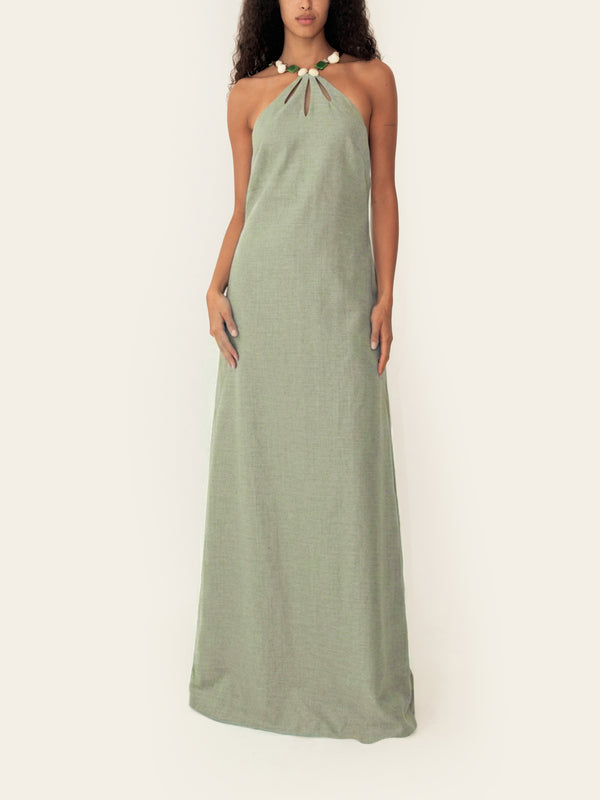 DAKOTA DRESS SEAFOAM GREEN