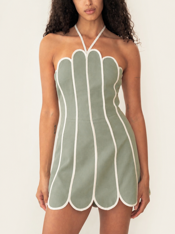 LENNY DRESS SEAFOAM GREEN