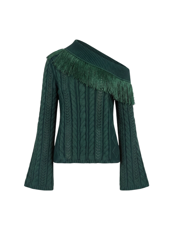 SYLIVIE SWEATER OLIVE GREEN