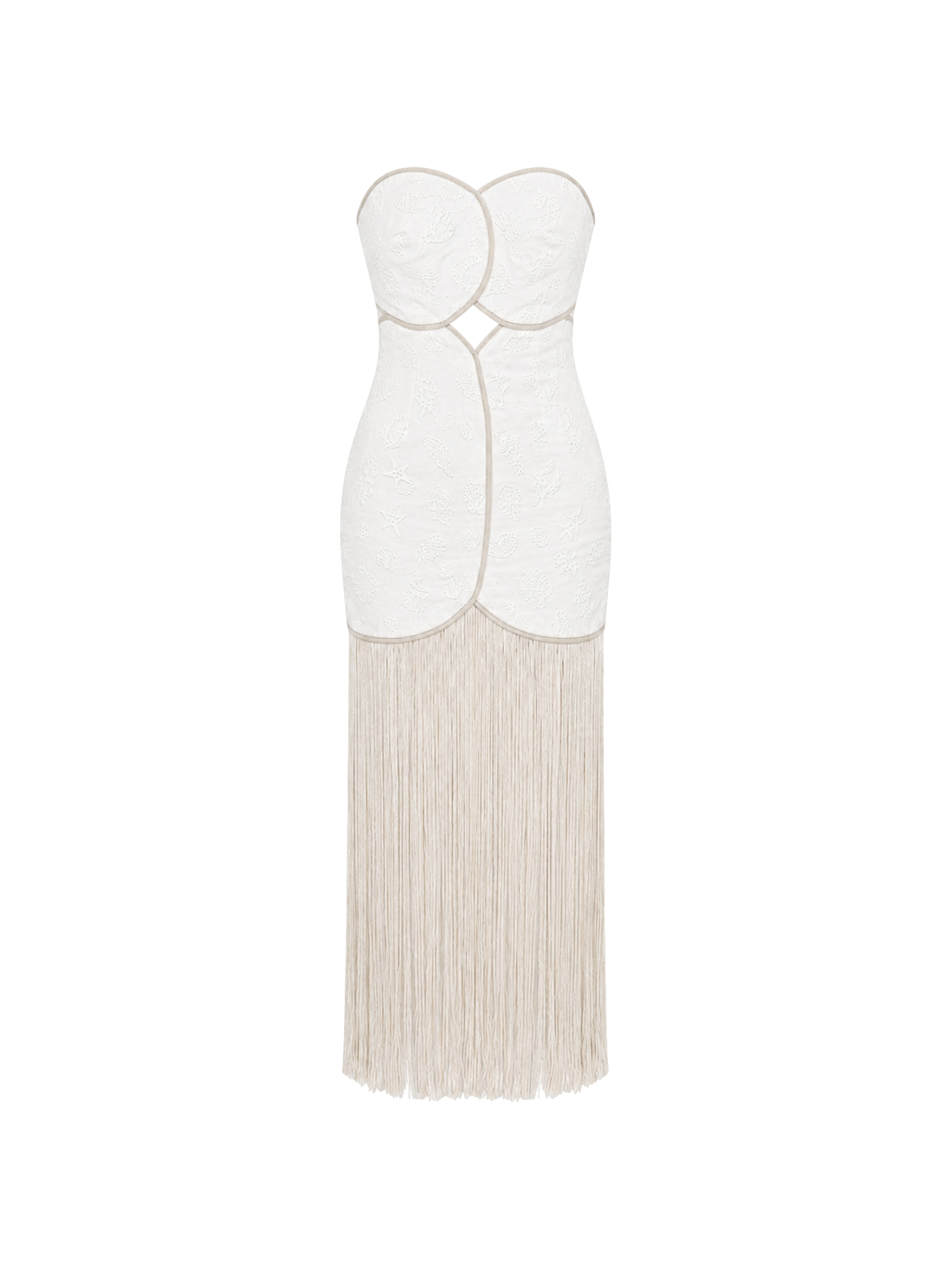 JOAQUINA DRESS IVORY SEASHELLS